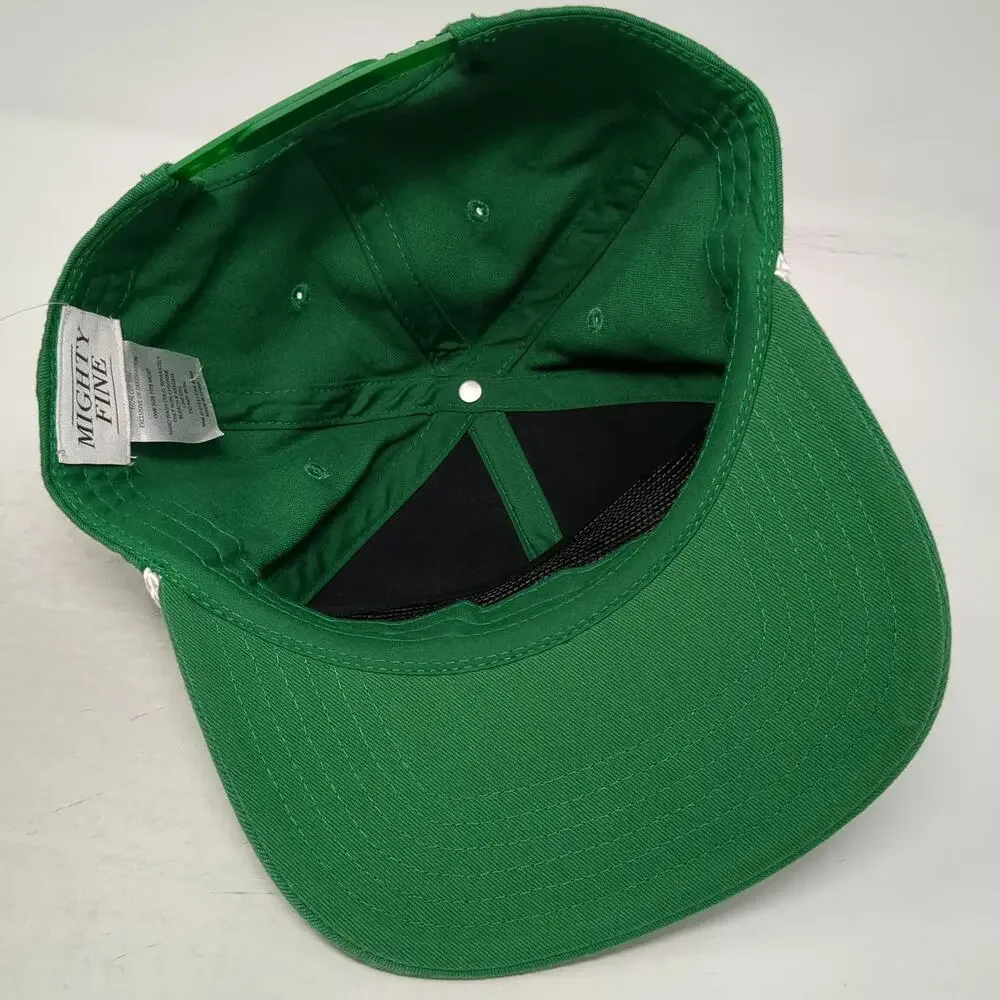 Mighty Fine 5 Panel Green One Size Mulligan's Golf Club Rope Snapback Hat Cotton